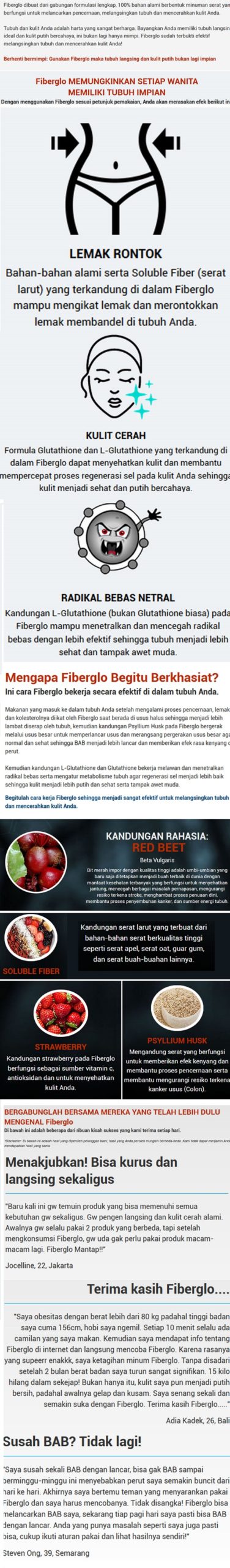 Pelangsing herbal fiberglo