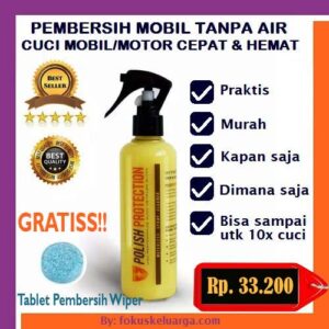 cuci mobil tanpa air polish protection