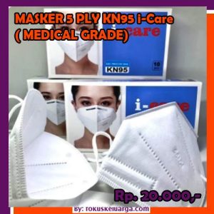 masker 5 ply 5ply kn95 kn 95 grade medical merk i-care