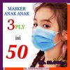 Masker 3 Ply Anak-anak Isi 50 Kategori Medis