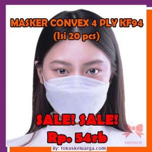 masker convex 4 ply korea kf94 isi 20