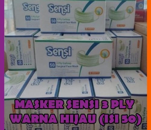 Masker 4 Ply Premium Merk SENSI Original 4 Ply