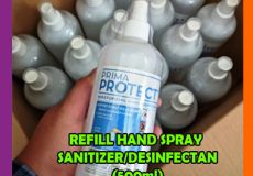 Refill Hand Sanitizer Spray Gel 500ml Dengan Moisturizer