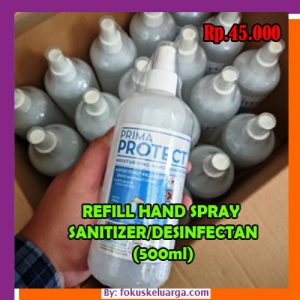 Refill Hand Sanitizer Spray Gel 500ml Dengan Moisturizer