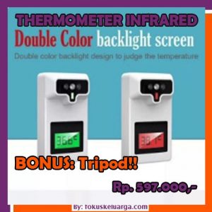 Thermometer Infrared Otomatis Non Contact Sensor Tangan Bonus TRIPOD 2in1