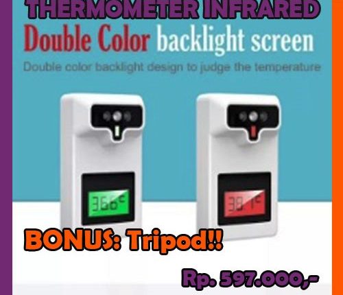 Thermometer Infrared Otomatis Non Contact Sensor Tangan Bonus TRIPOD 2in1