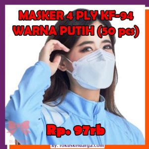 Masker 4 Ply 4ply Korea KF94 Convex Medical Grade Isi 50 pcs