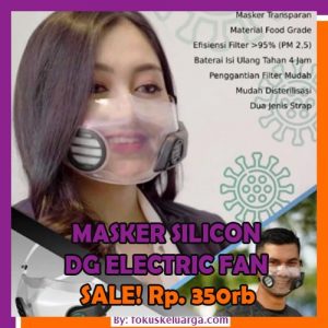 Masker Transparan Dengan Electric Sirculation Fan