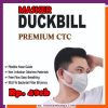 Masker Duckbill 3 Ply 3Ply Premium Setara 5 Ply Merk CTC Isi 50