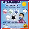 Masker Kain Anak 3 ply 3ply Earloop Ateja Paket Isi 3