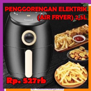 Penggorangan Elektronik PenggorenganTanpa Minyak Air Fryer Microwave 2,5 liter